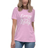 Attorney Gift T Shirt - Crazy Law Lady White - Women's Short Sleeve Shirt - The Legal Boutique