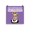 Digital Print - Nevertheless She Persisted Ginsburg - Law Student Poster - The Legal Boutique