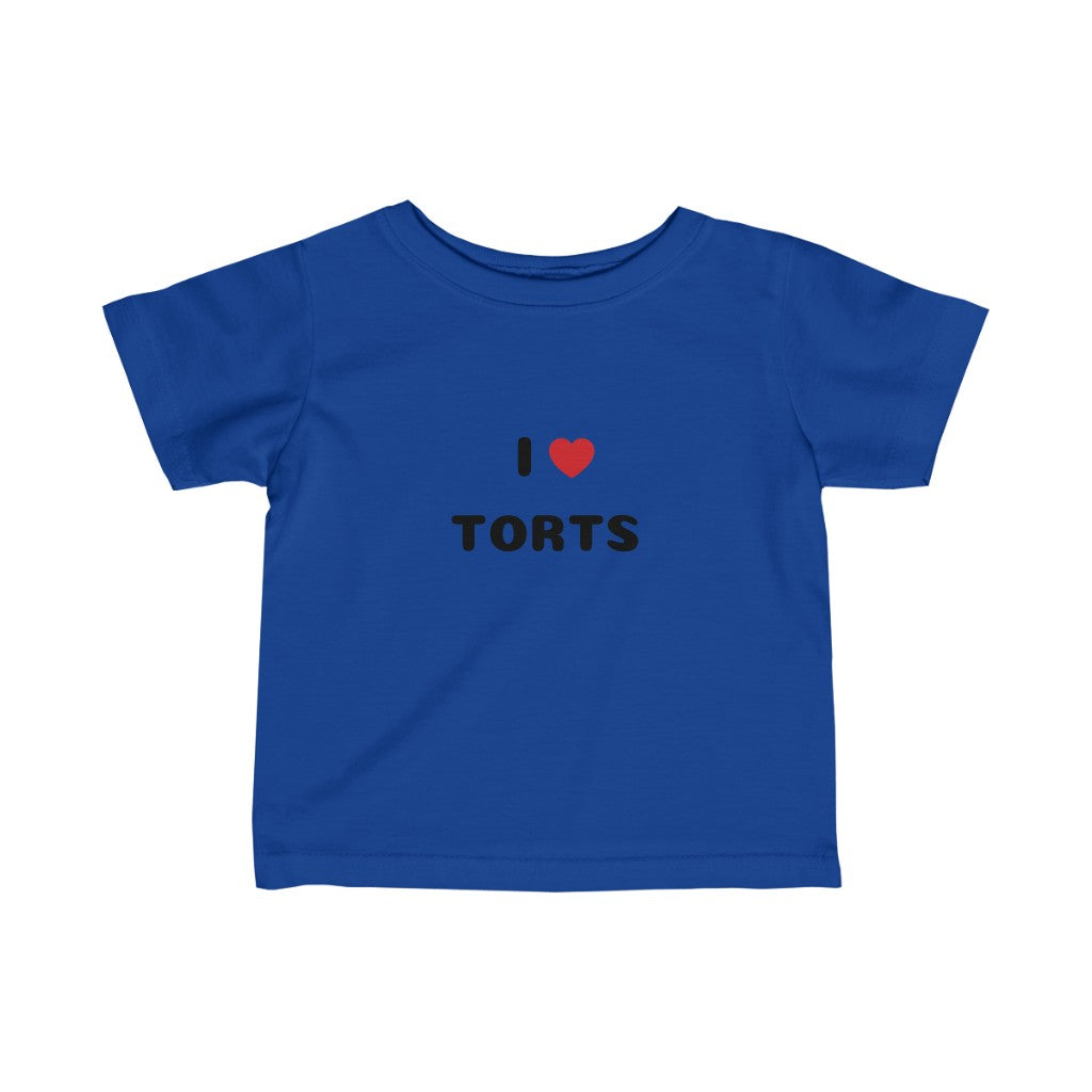 I Love Torts Infant Fine Jersey Tee