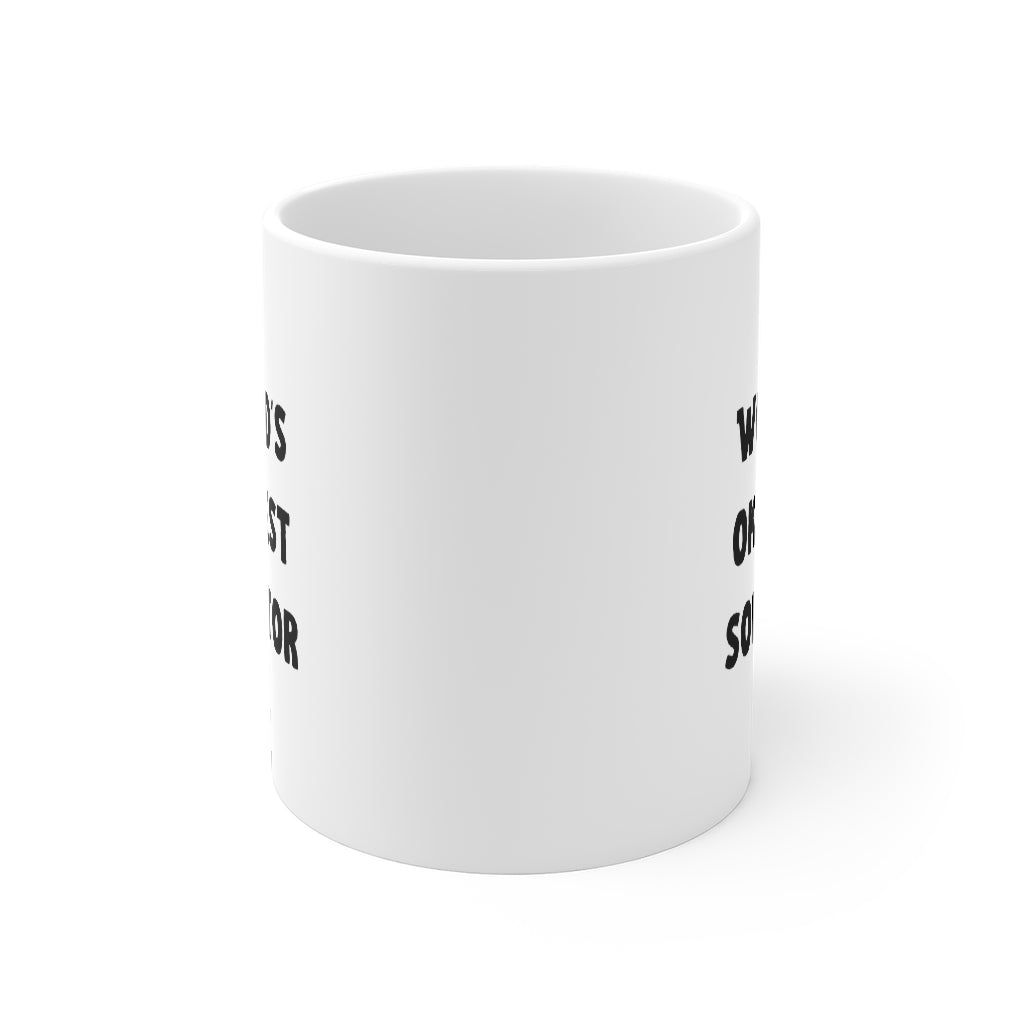 Solicitor Gift Mug - World's Okayest Solicitor- Ceramic Coffee Mug