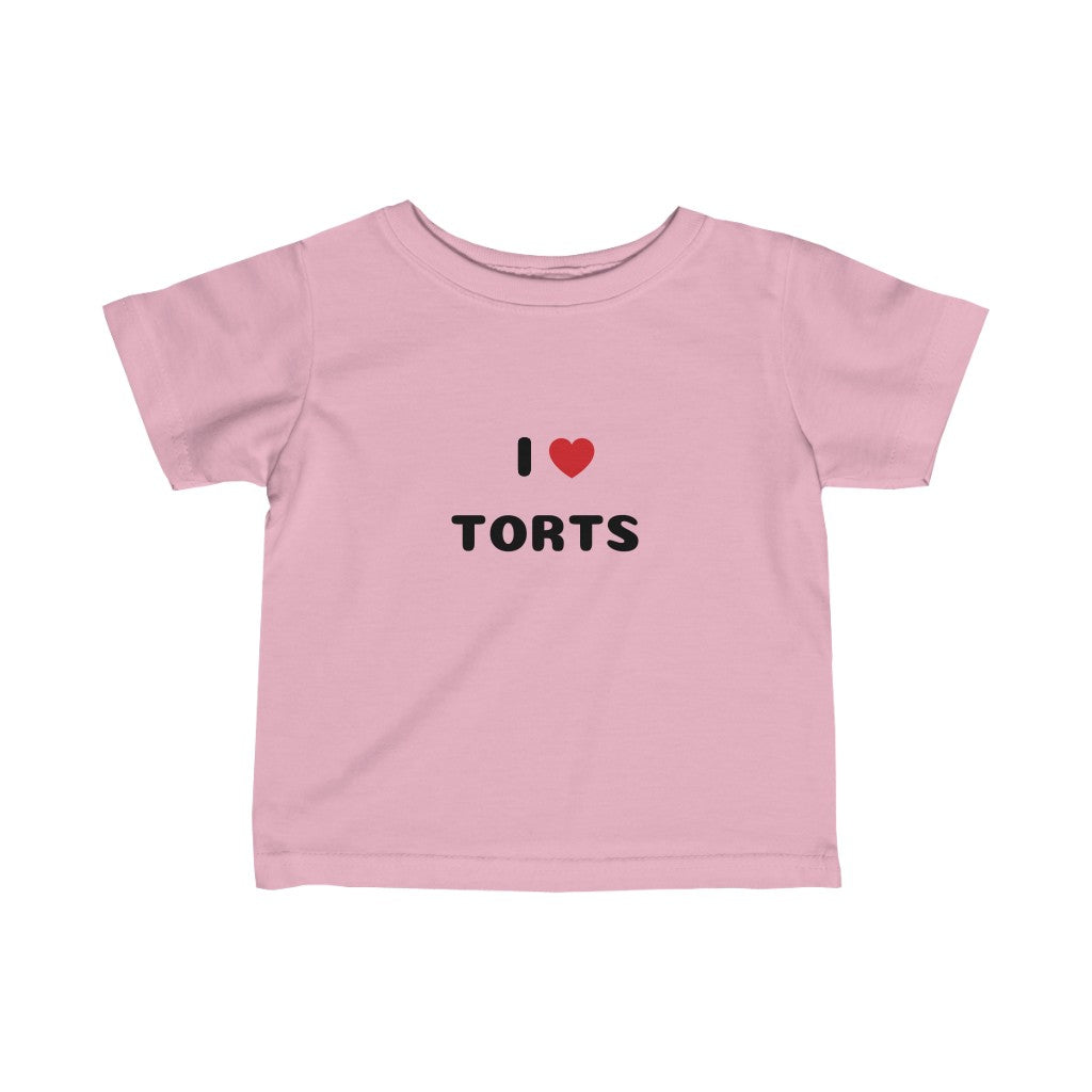 I Love Torts Infant Fine Jersey Tee