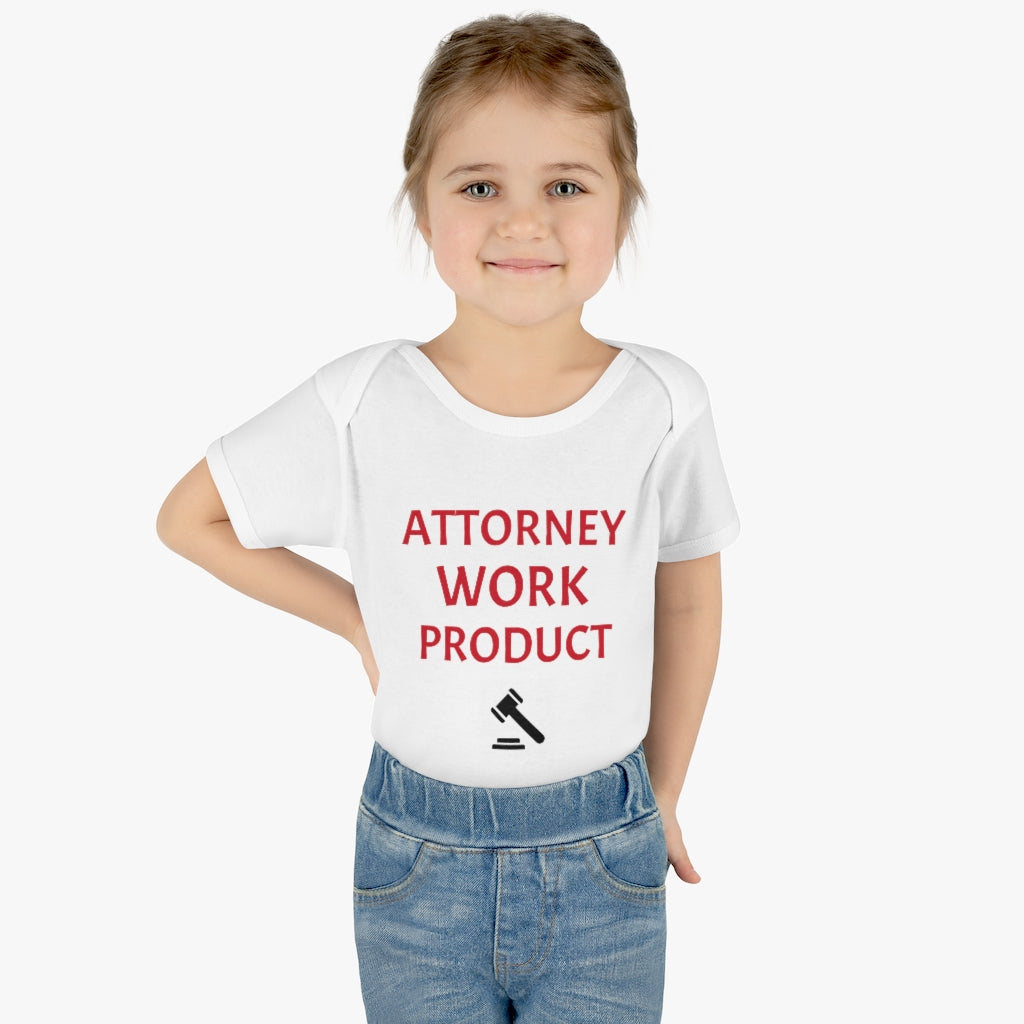 Attorney Work Product Infant Baby Rib Bodysuit