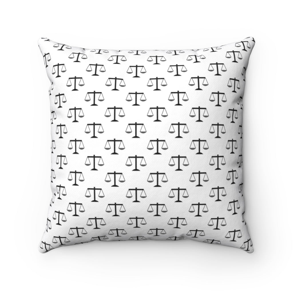 Scales of Justice Spun Polyester Pillow - The Legal Boutique