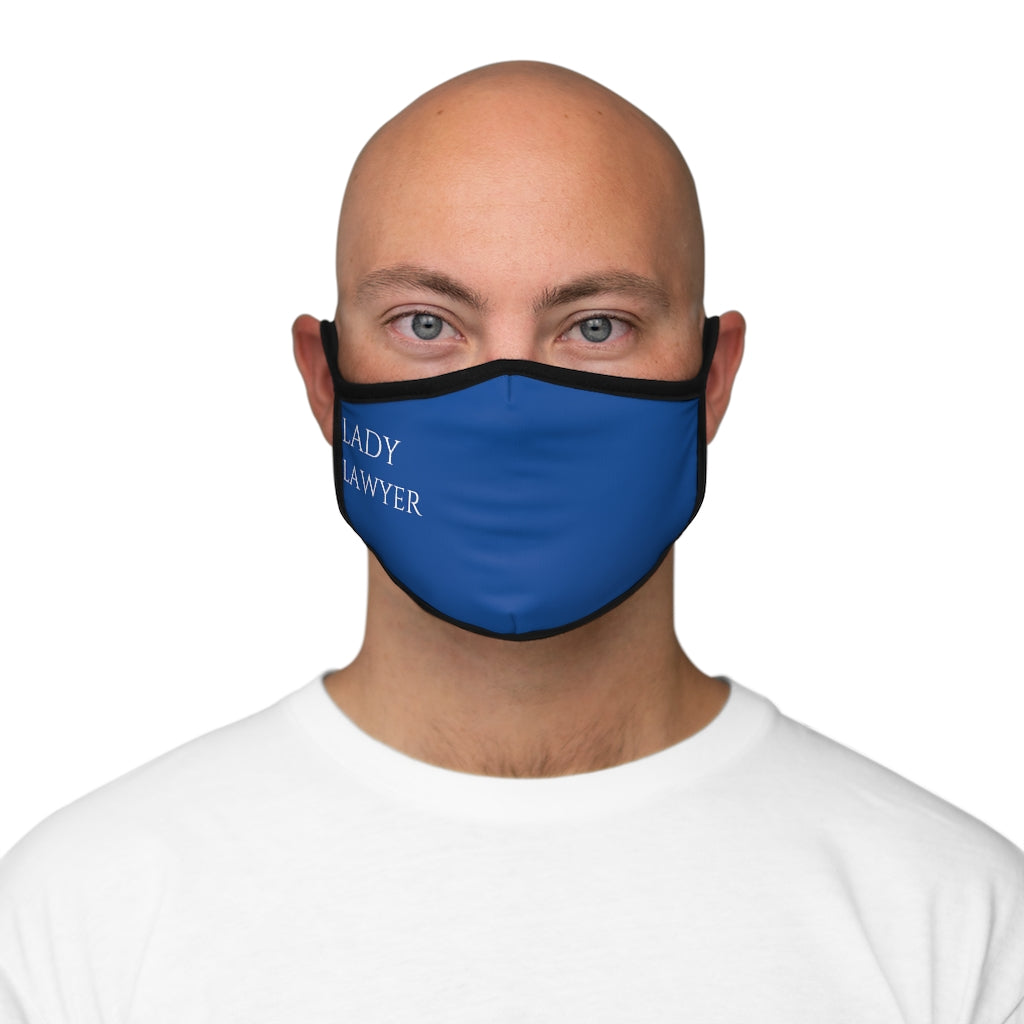 Lady Lawyer Fitted Polyester Face Mask.