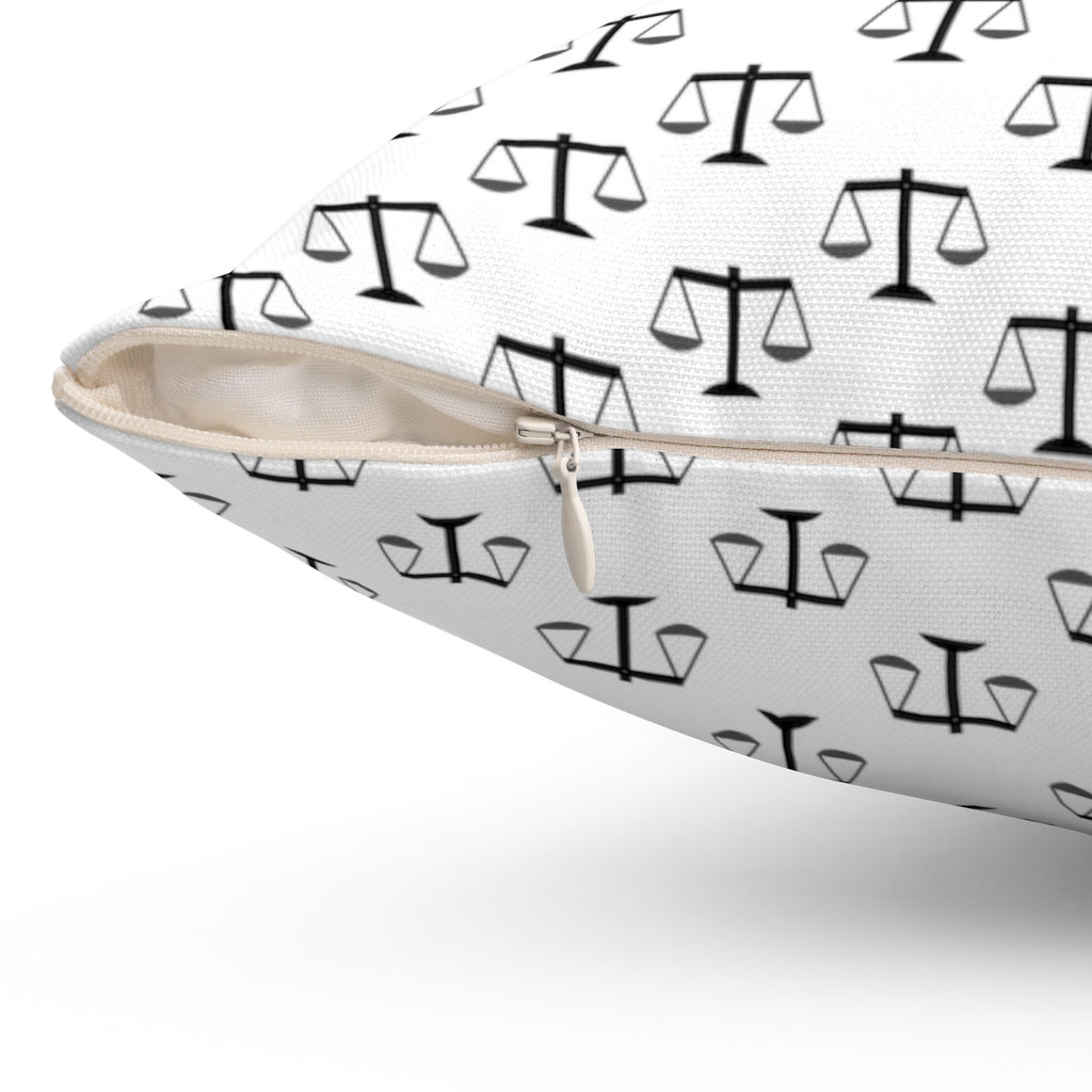 Scales of Justice Spun Polyester Pillow - The Legal Boutique