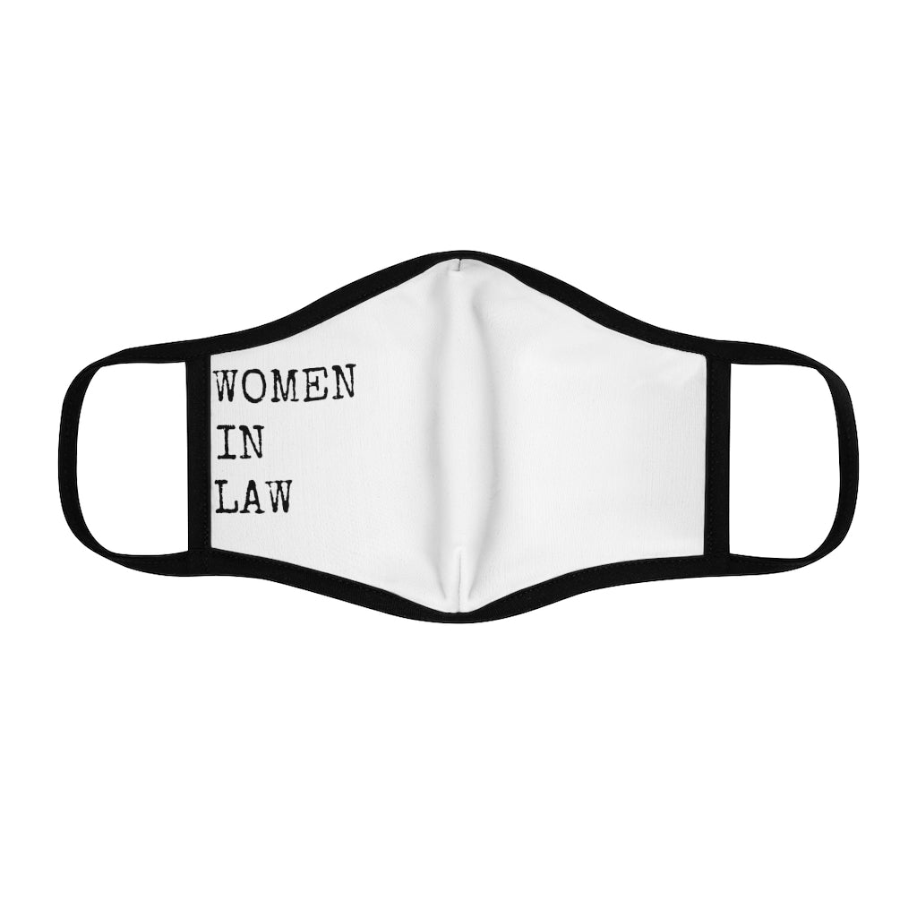 Women In Law Fitted Polyester Face Mask