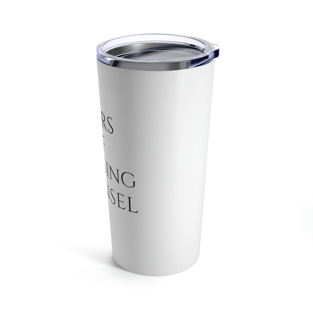 Tears of Opposing Counsel White Tumbler 20oz