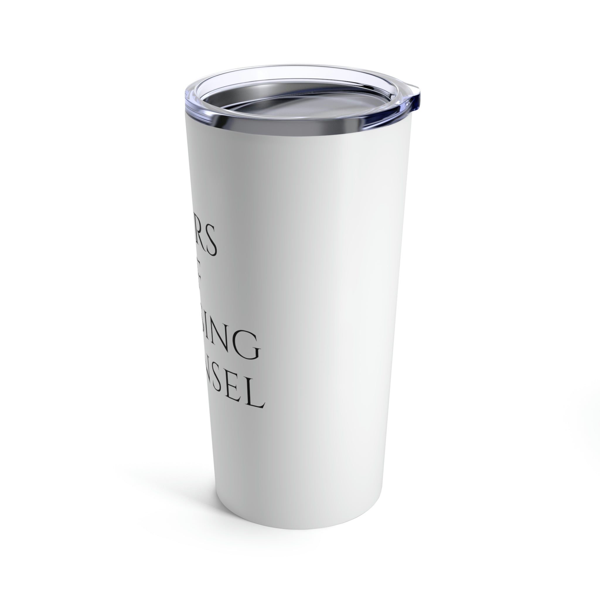 Tears of Opposing Counsel White Tumbler 20oz