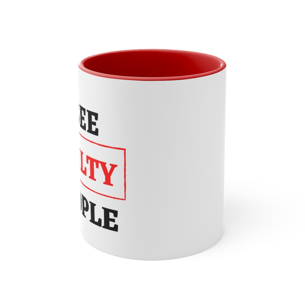 I SEE GUILTY PEOPLE Accent Coffee Mug, 11oz