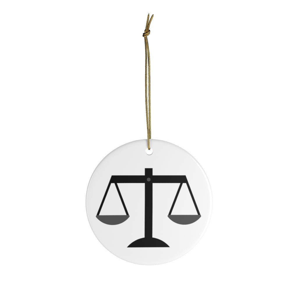 Attorney Christmas Ornament - Scales of Justice - The Legal Boutique