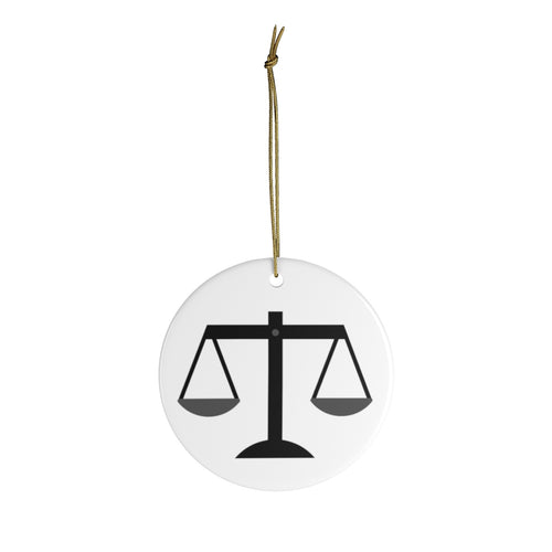 Attorney Christmas Ornament - Scales of Justice - The Legal Boutique