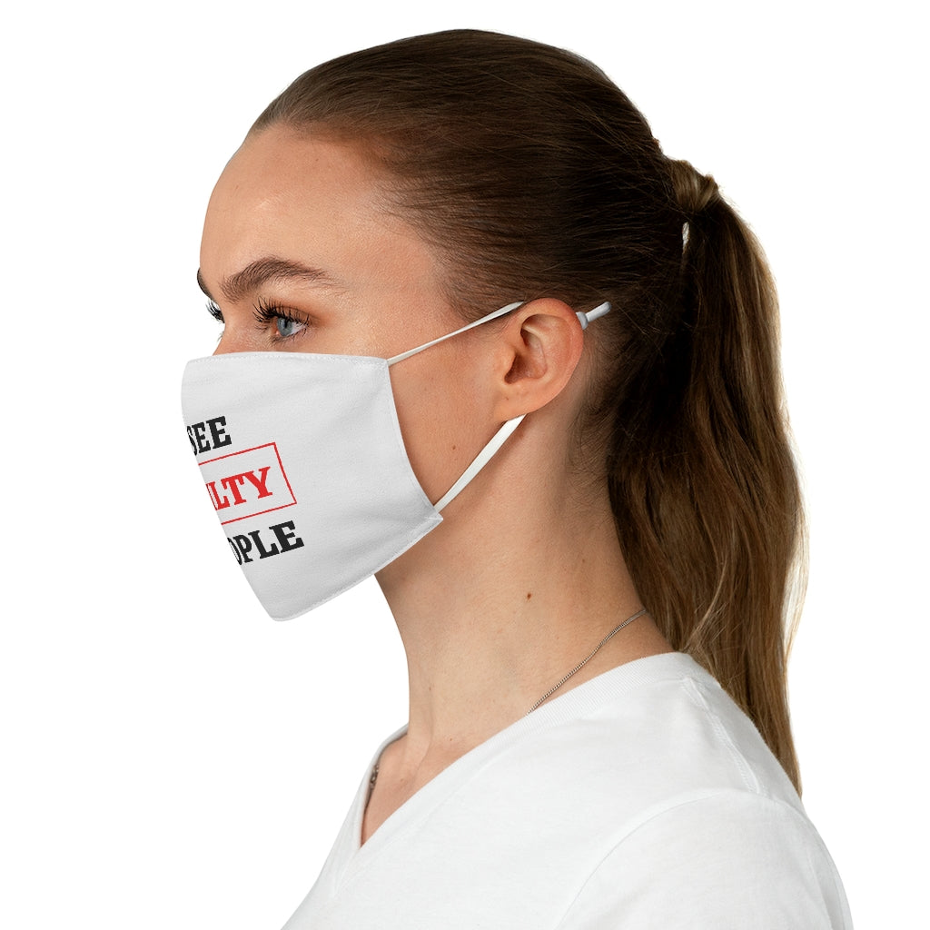 I SEE GUILTY PEOPLE Fabric Face Mask