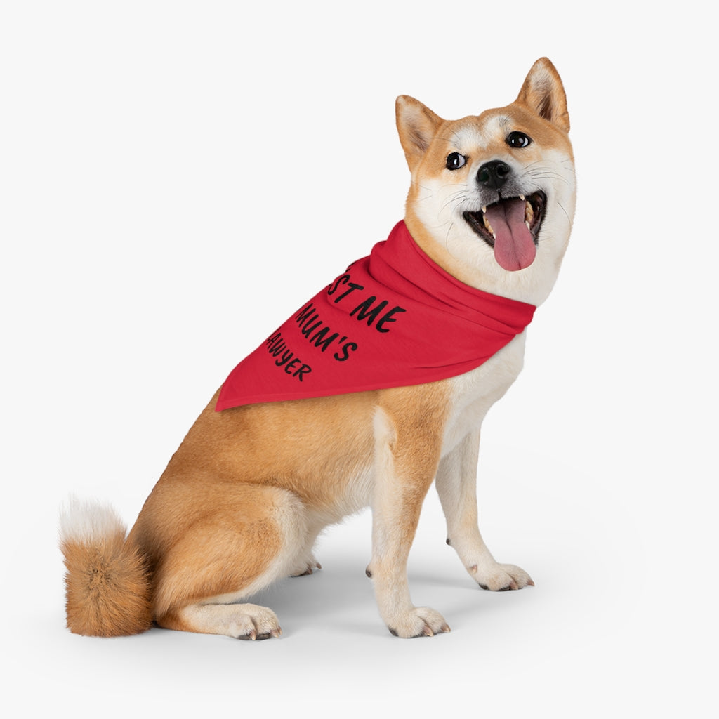 Trust Me My Mum's A Lawyer Pet Bandana