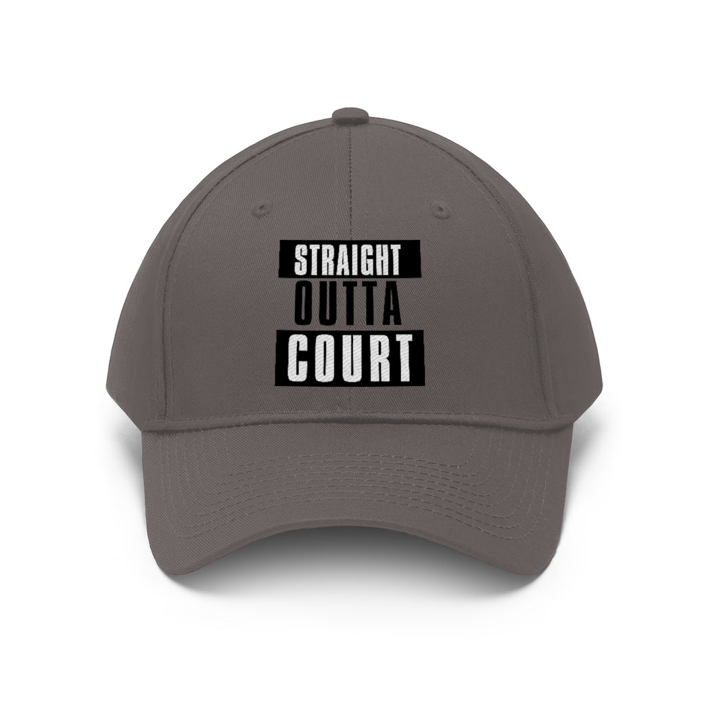 Straight Outta Court Unisex Twill Hat