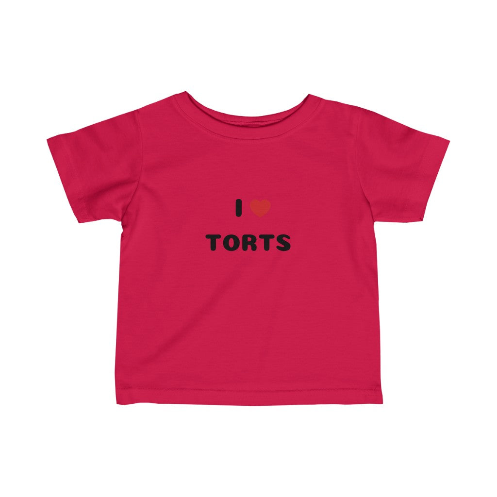 I Love Torts Infant Fine Jersey Tee
