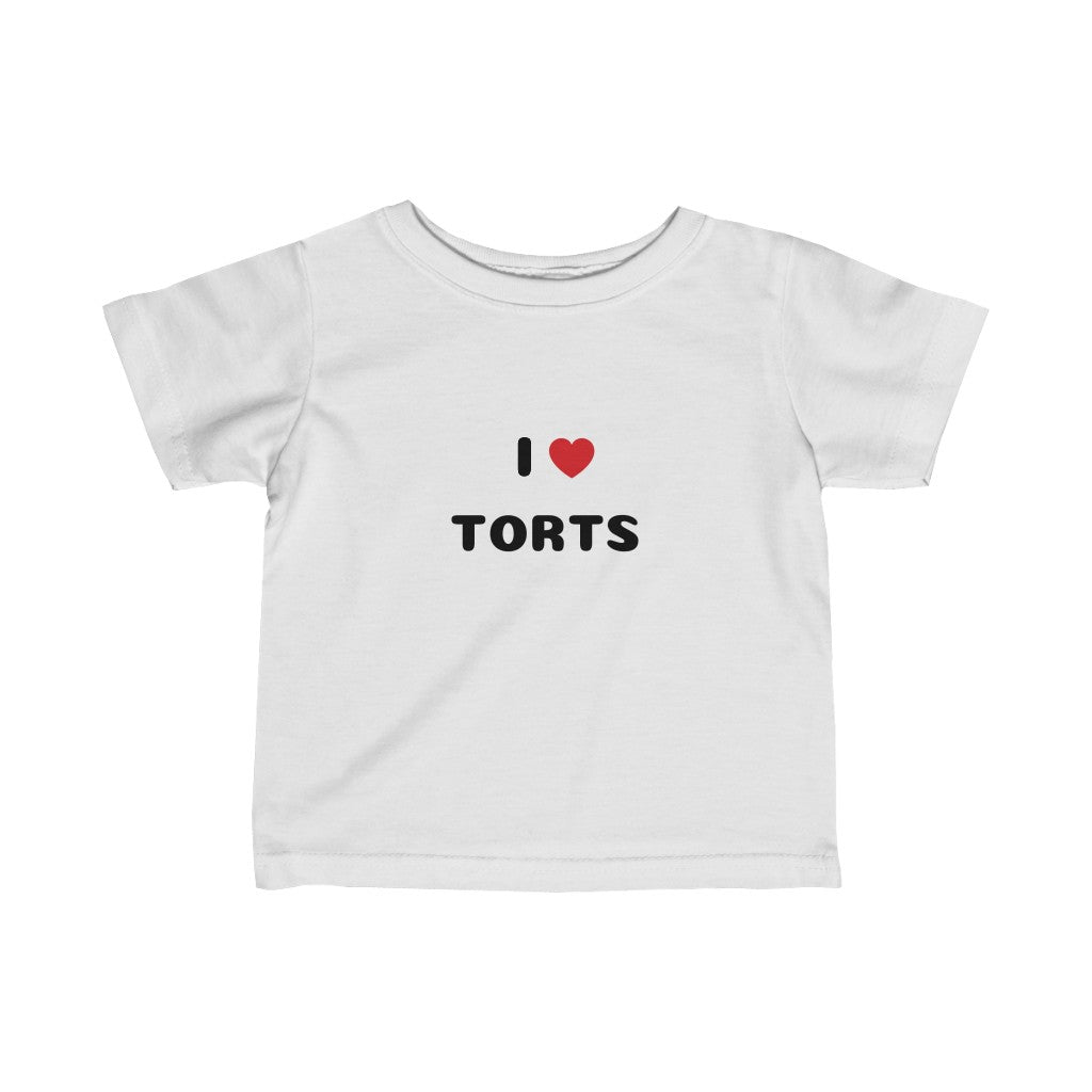 I Love Torts Infant Fine Jersey Tee
