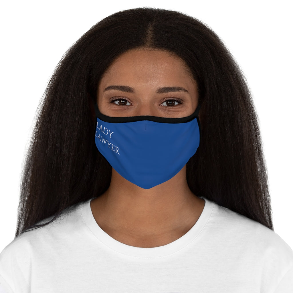 Lady Lawyer Fitted Polyester Face Mask.