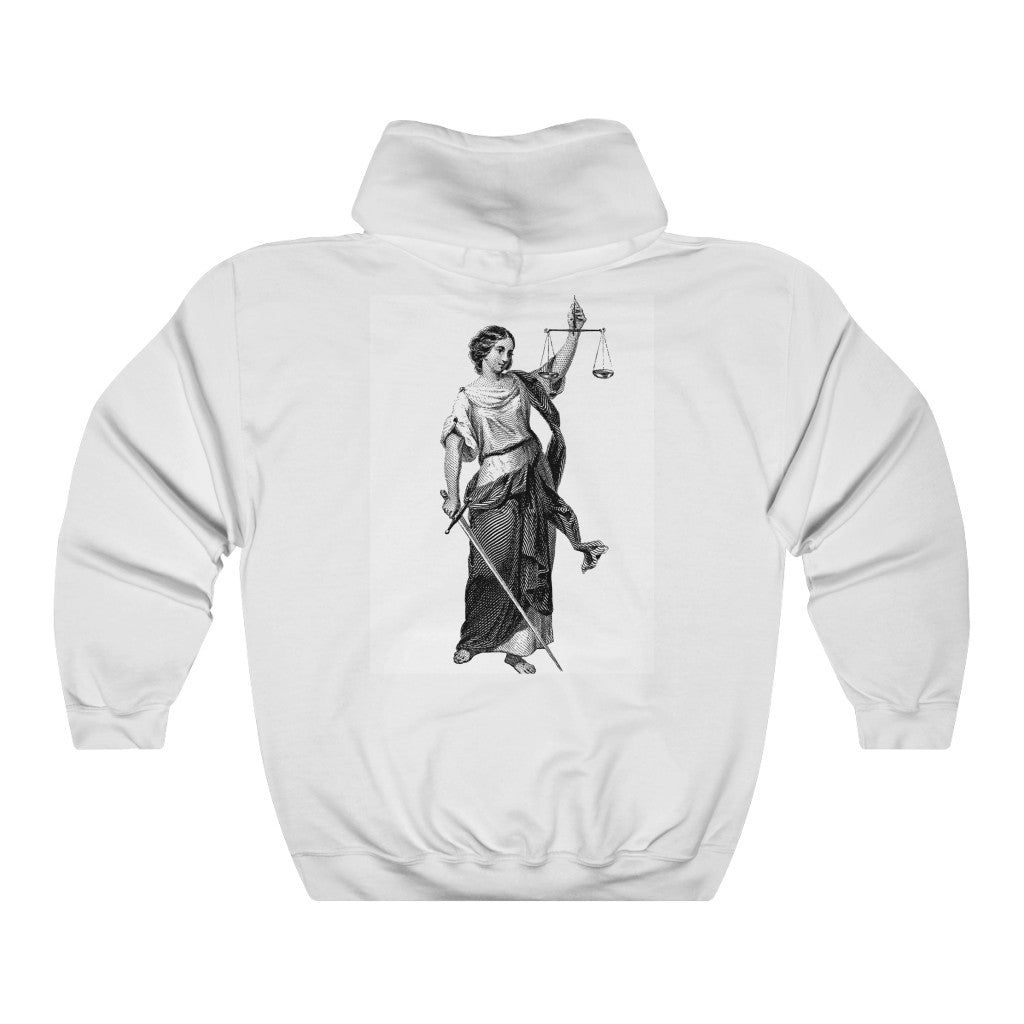 Justice Goddess Unisex Heavy Blend™ Hooded Sweatshirt