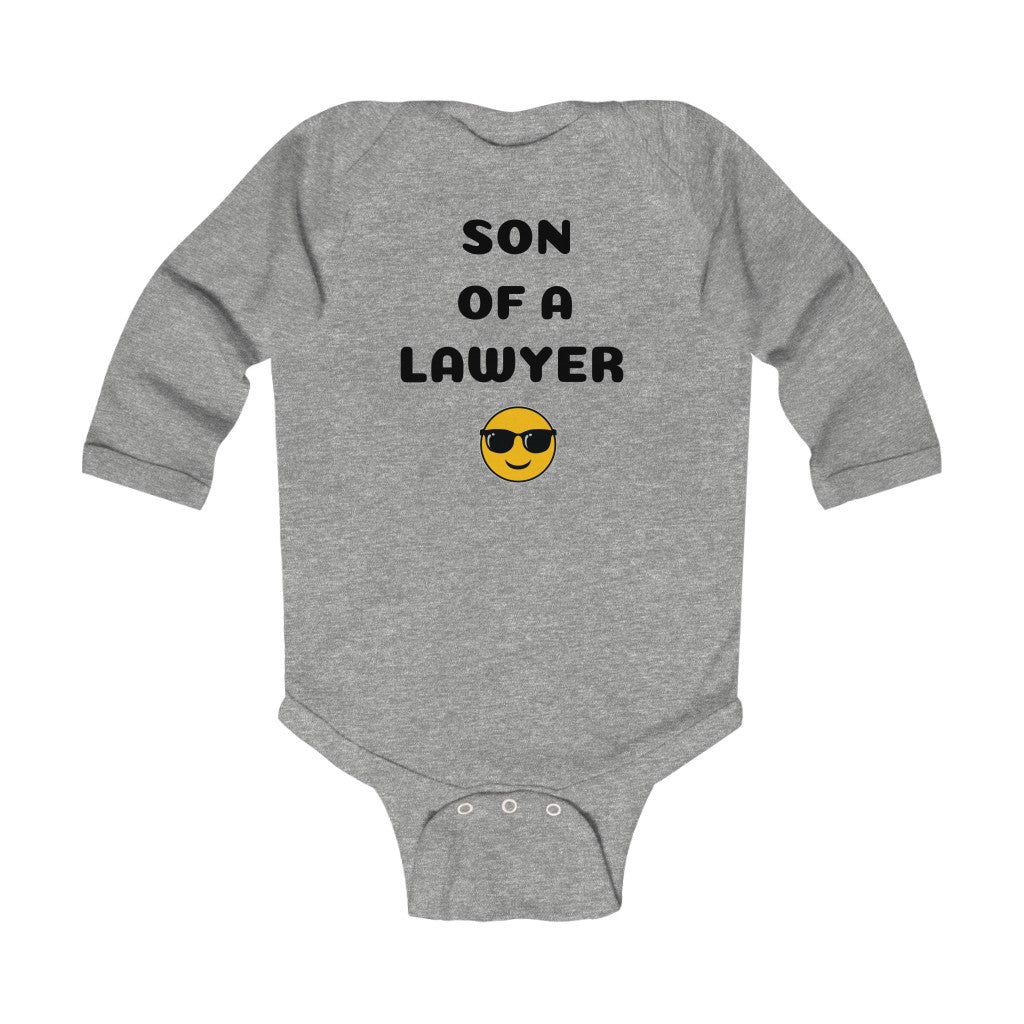 Son Of A Lawyer Infant Long Sleeve Bodysuit