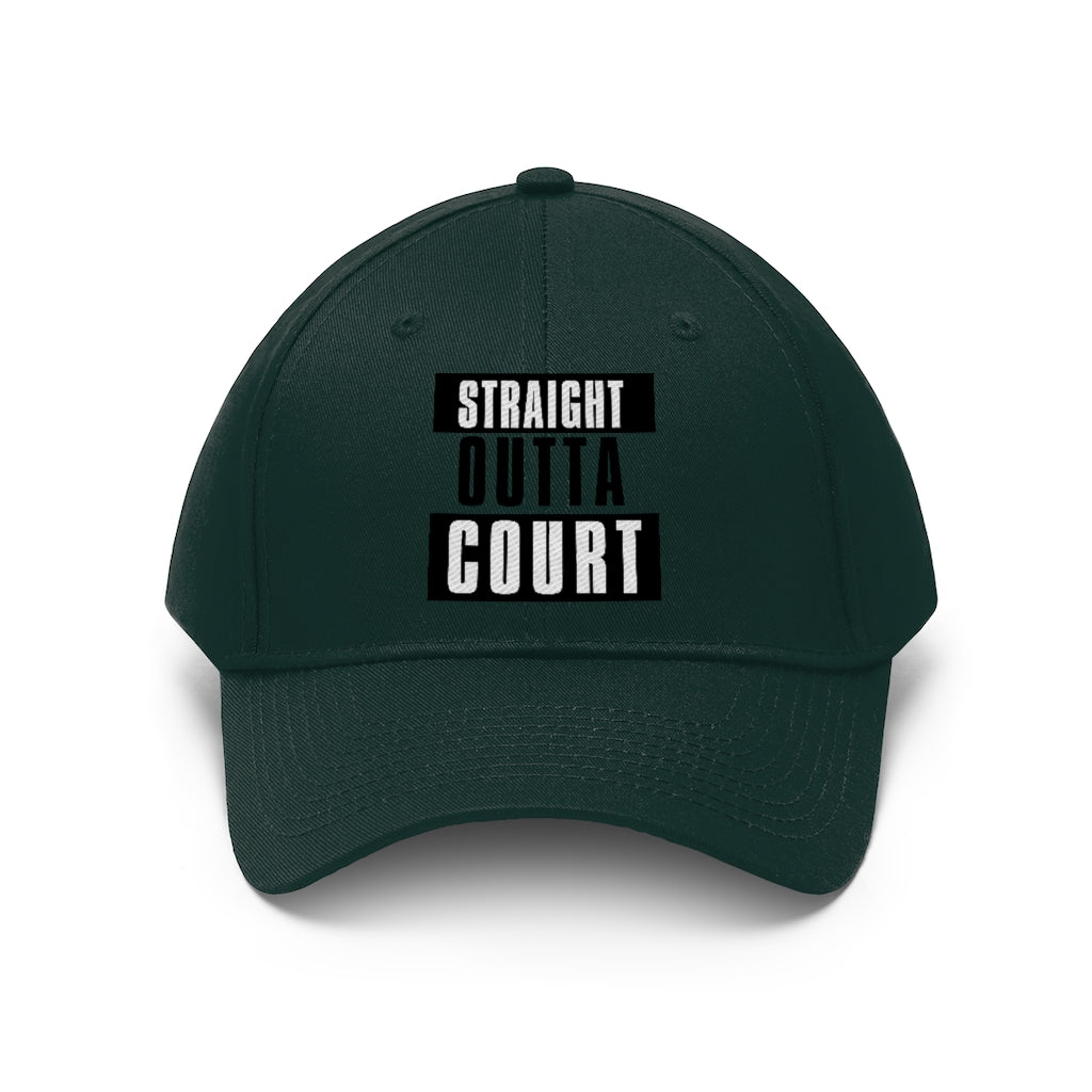 Straight Outta Court Unisex Twill Hat
