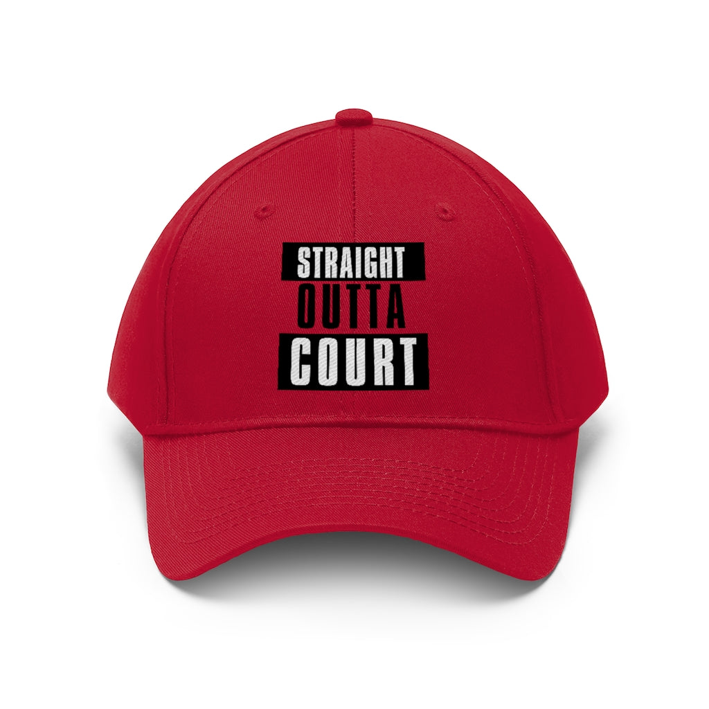Straight Outta Court Unisex Twill Hat