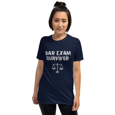 Law School T Shirt - Bar Exam Survivor - Women's Short Sleeve Shirt - The Legal Boutique
