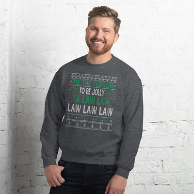 Ugly Christmas Sweater - Fa Law Law Law - Unisex Crew Neck Sweatshirt - The Legal Boutique