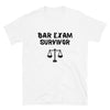 New Lawyer Gift T Shirt - Bar Exam Survivor Black - Unisex Short Sleeve Shirt - The Legal Boutique