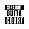 Straight Outta Court Kiss Cut Sticker - The Legal Boutique