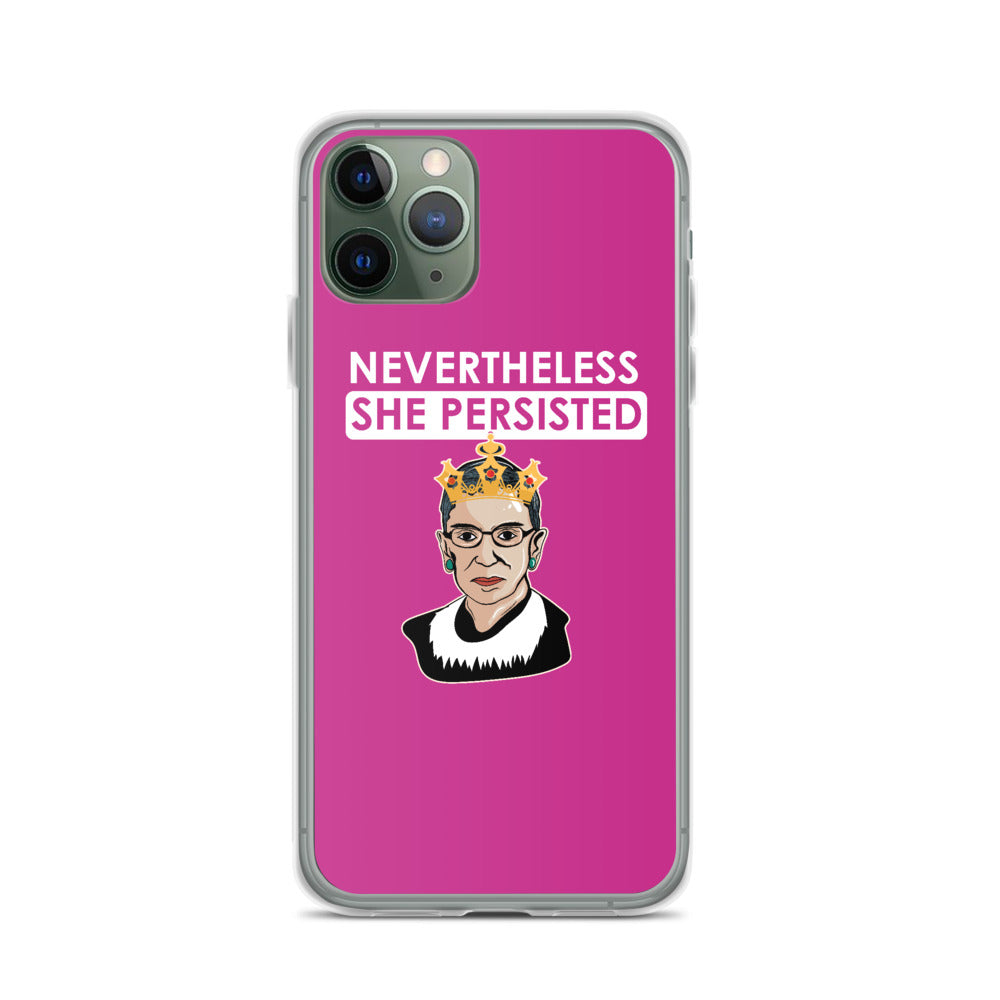 New Lawyer Gift - Nevertheless She Persisted RBG - iPhone Case - The Legal Boutique
