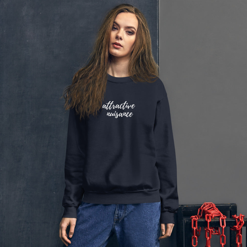 Lawyer Gift Sweatshirt - Attractive Nuisance - Unisex Sweater - The Legal Boutique