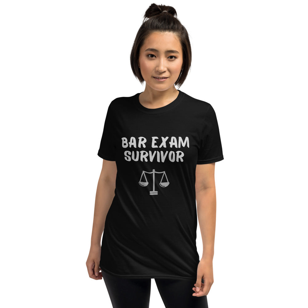 Law School T Shirt - Bar Exam Survivor - Women's Short Sleeve Shirt - The Legal Boutique
