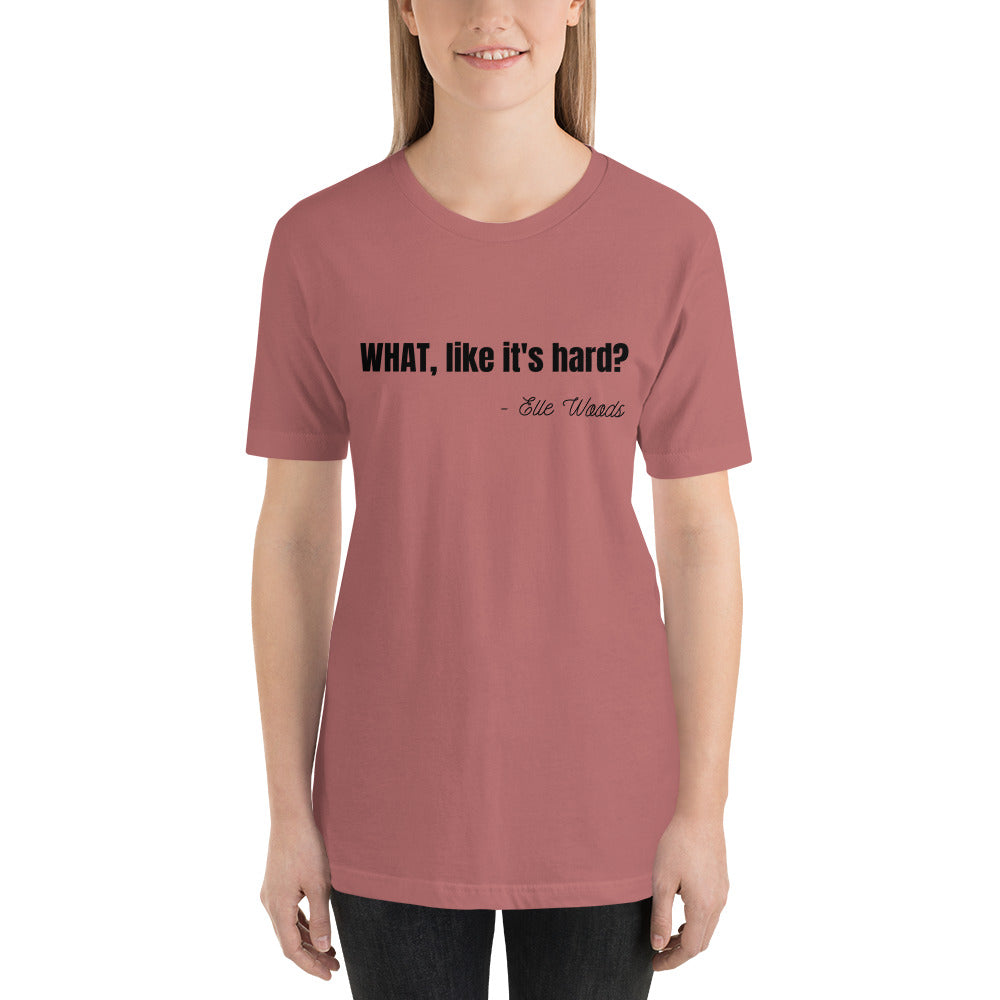 Law School Gift Shirt - Elle Woods Legally Blonde Black - Unisex Short Sleeve T-Shirt - The Legal Boutique