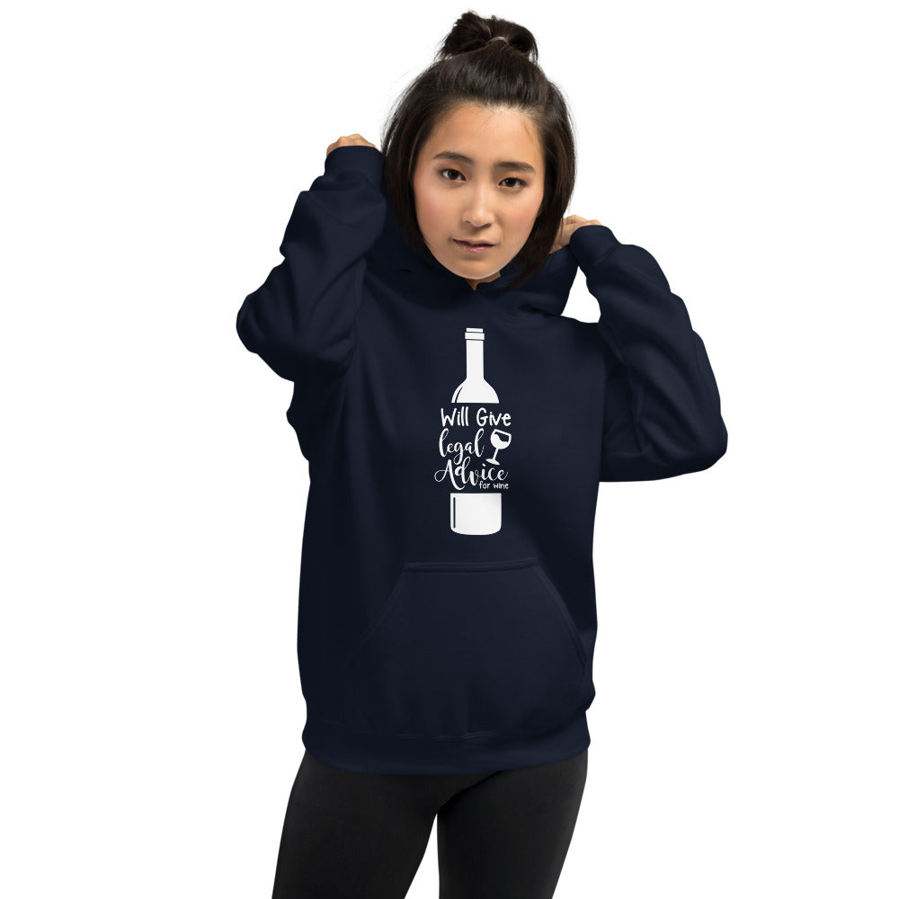Attorney Gift Sweater - Legal Advice for Wine White - Unisex Hoodie Sweatshirt - The Legal Boutique