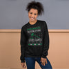 Ugly Christmas Sweater -  This Future Attorney Loves Santa - Unisex Crew Neck Sweatshirt - The Legal Boutique