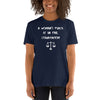 Attorney T Shirt - A Woman's Place is in the Courtroom White - Premium Unisex Short Sleeve Shirt - The Legal Boutique