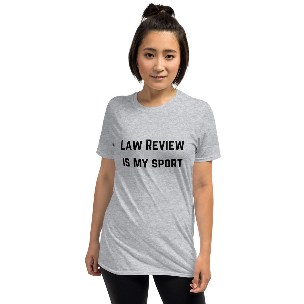 Law Review Is My Sport Dark - Short-Sleeve Unisex T-Shirt - The Legal Boutique