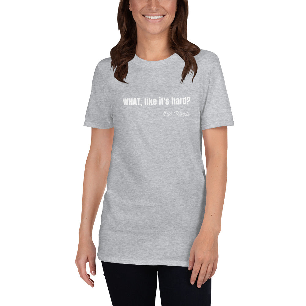New Lawyer Gift Shirt - Elle Woods Legally Blonde White - Unisex Short-Sleeve T-Shirt - The Legal Boutique