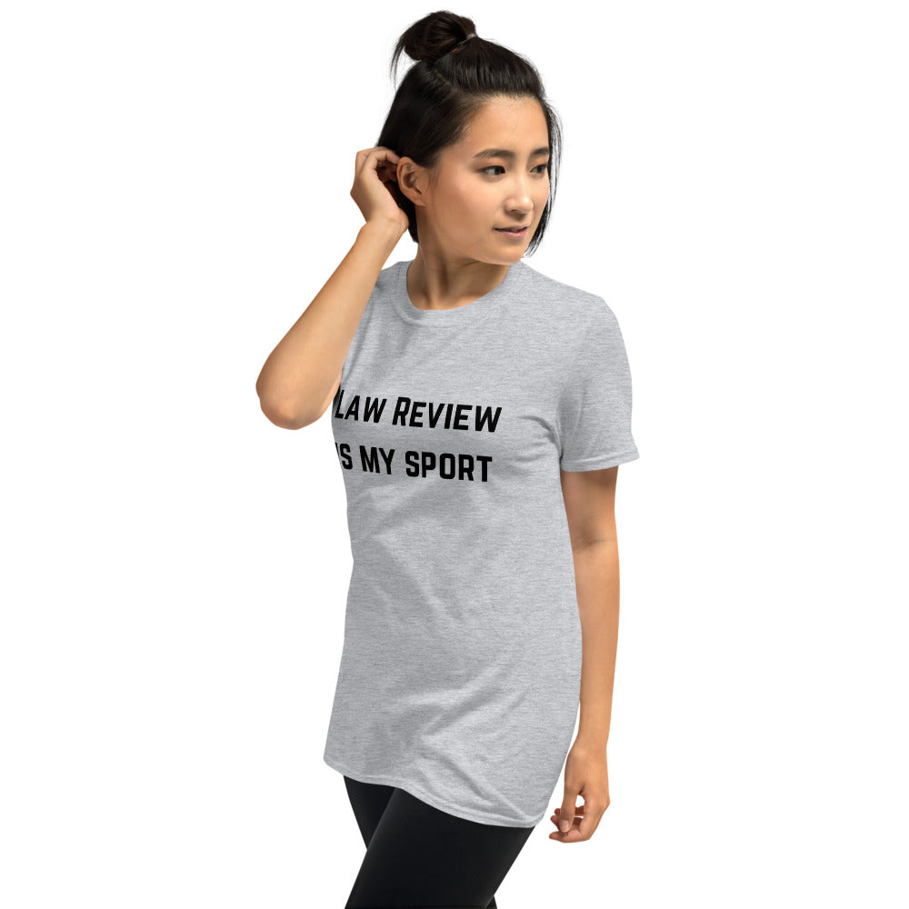Law Review Is My Sport Dark - Short-Sleeve Unisex T-Shirt - The Legal Boutique
