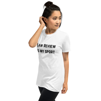 Law Review Is My Sport Dark - Short-Sleeve Unisex T-Shirt - The Legal Boutique