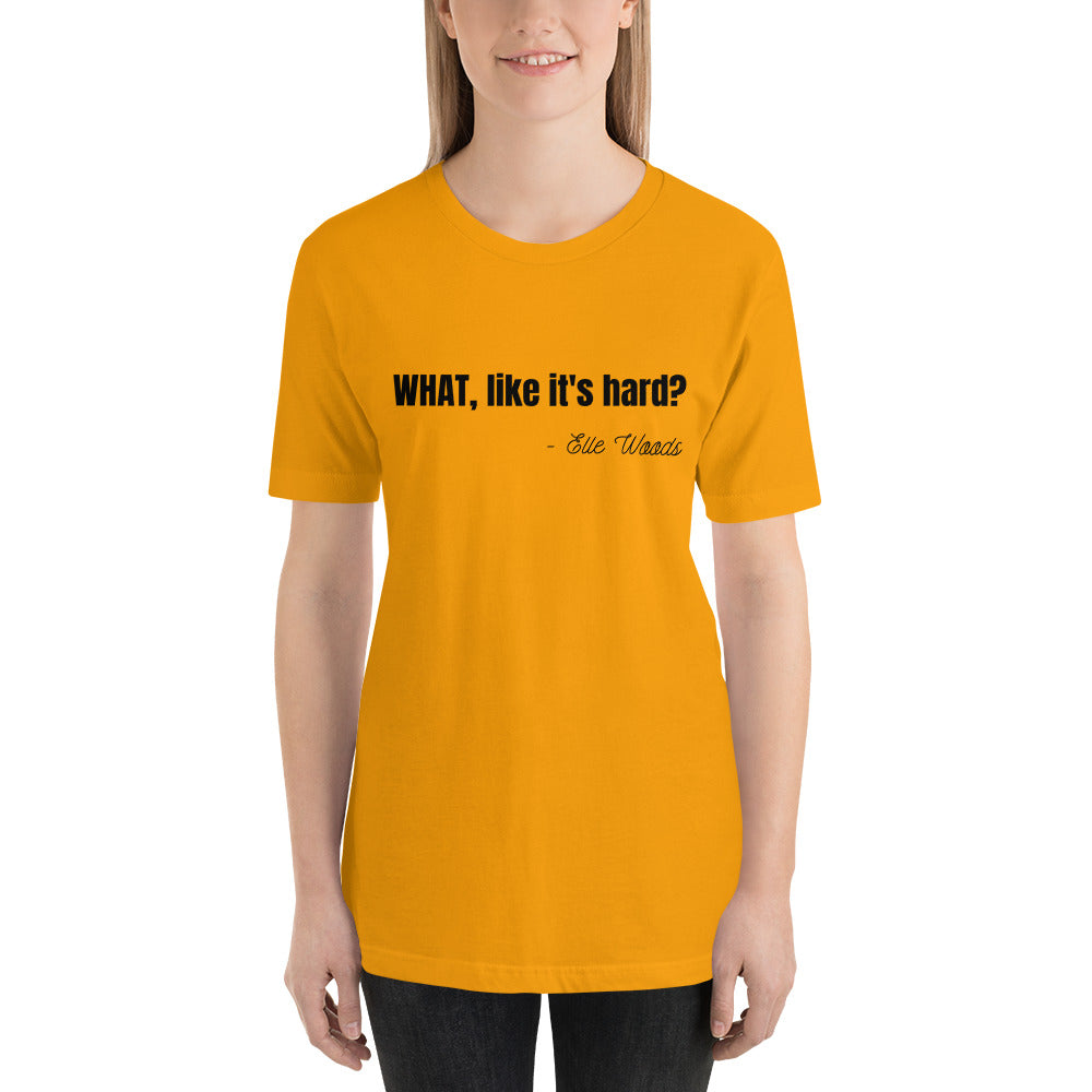 Law School Gift Shirt - Elle Woods Legally Blonde Black - Unisex Short Sleeve T-Shirt - The Legal Boutique