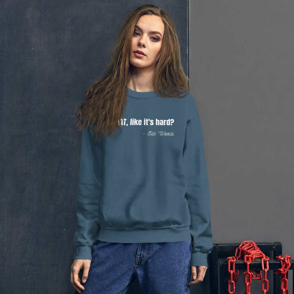 Lawyer Sweater - Elle Woods Legally Blonde - Unisex Long Sleeve Pull Over - The Legal Boutique