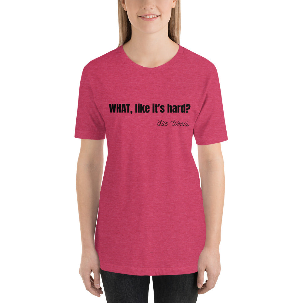 Law School Gift Shirt - Elle Woods Legally Blonde Black - Unisex Short Sleeve T-Shirt - The Legal Boutique