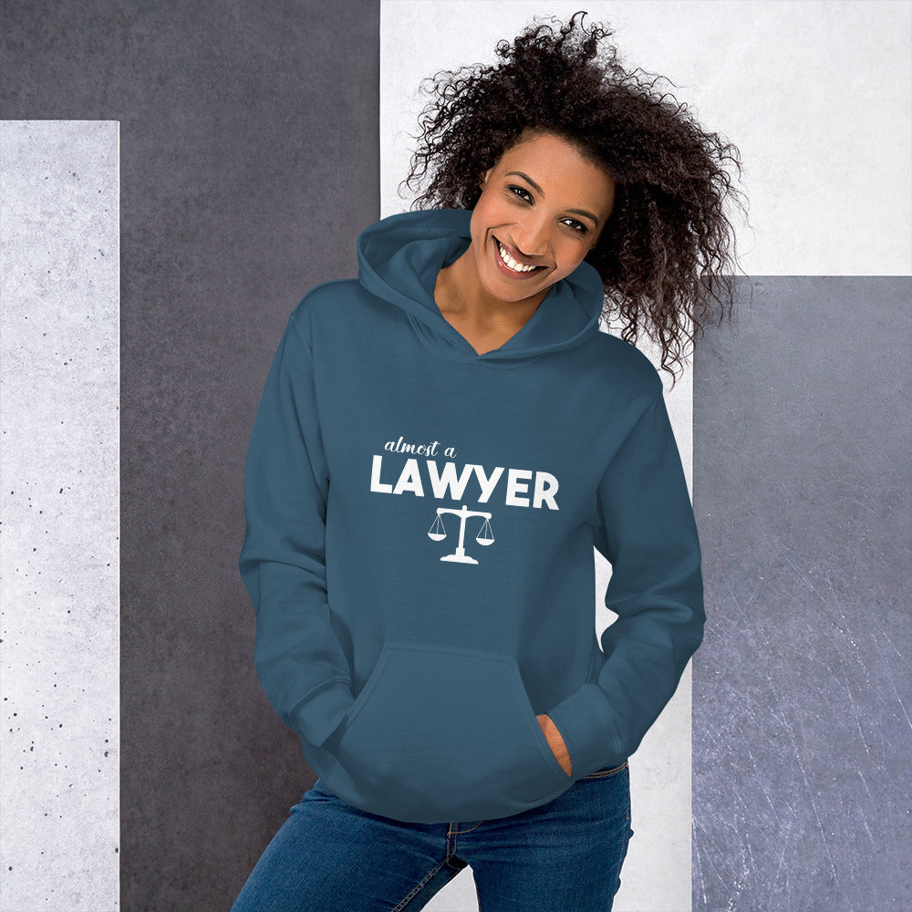 Law School Gift Hoodie - Almost A Lawyer - Premium Unisex Sweatshirt - The Legal Boutique