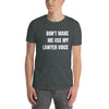 New Lawyer T Shirt - Don't Make Me Use My Lawyer Voice White - Unisex Short Sleeve Shirt - The Legal Boutique