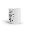 Lawyer Gift Mug - Lady Lawyer and Scales - Ceramic Mug - The Legal Boutique