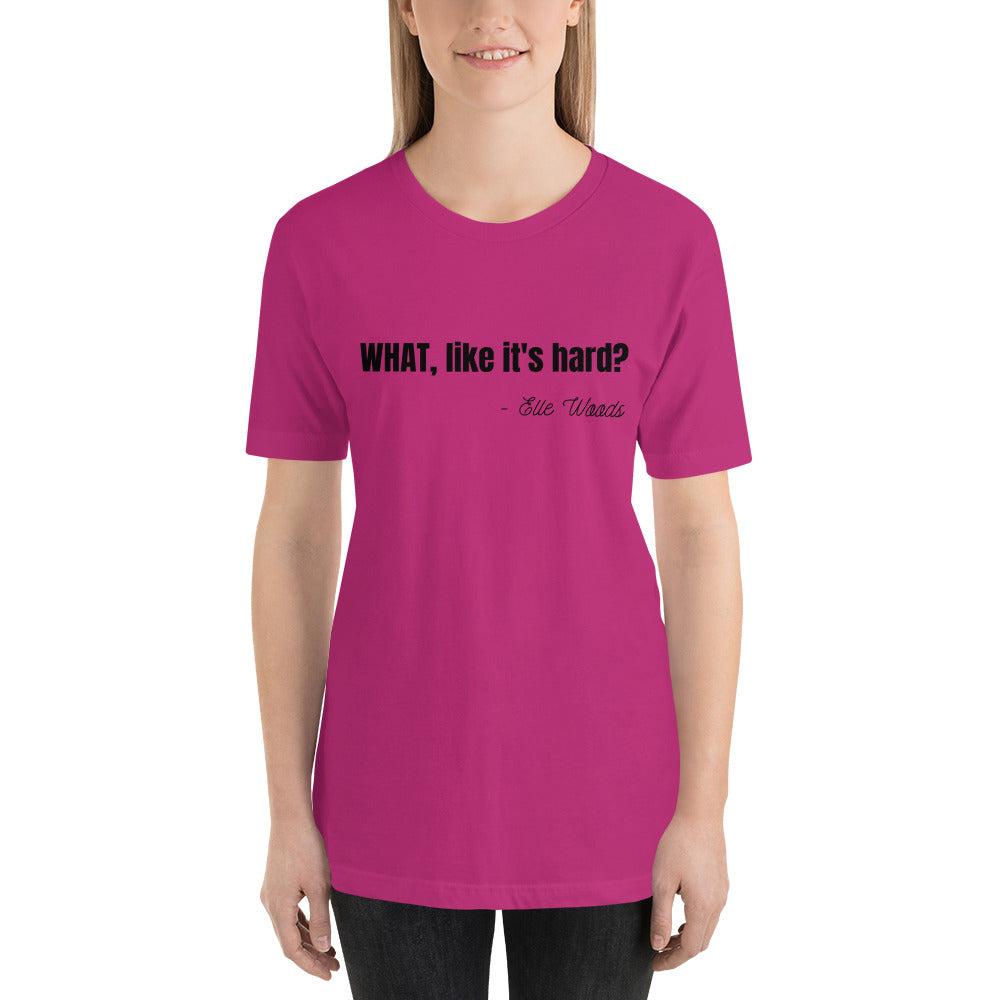 Law School Gift Shirt - Elle Woods Legally Blonde Black - Unisex Short Sleeve T-Shirt - The Legal Boutique