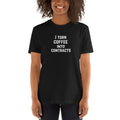 Attorney T Shirt Gift - Coffee Into Contracts White - Premium Unisex Short Sleeve Shirt - The Legal Boutique