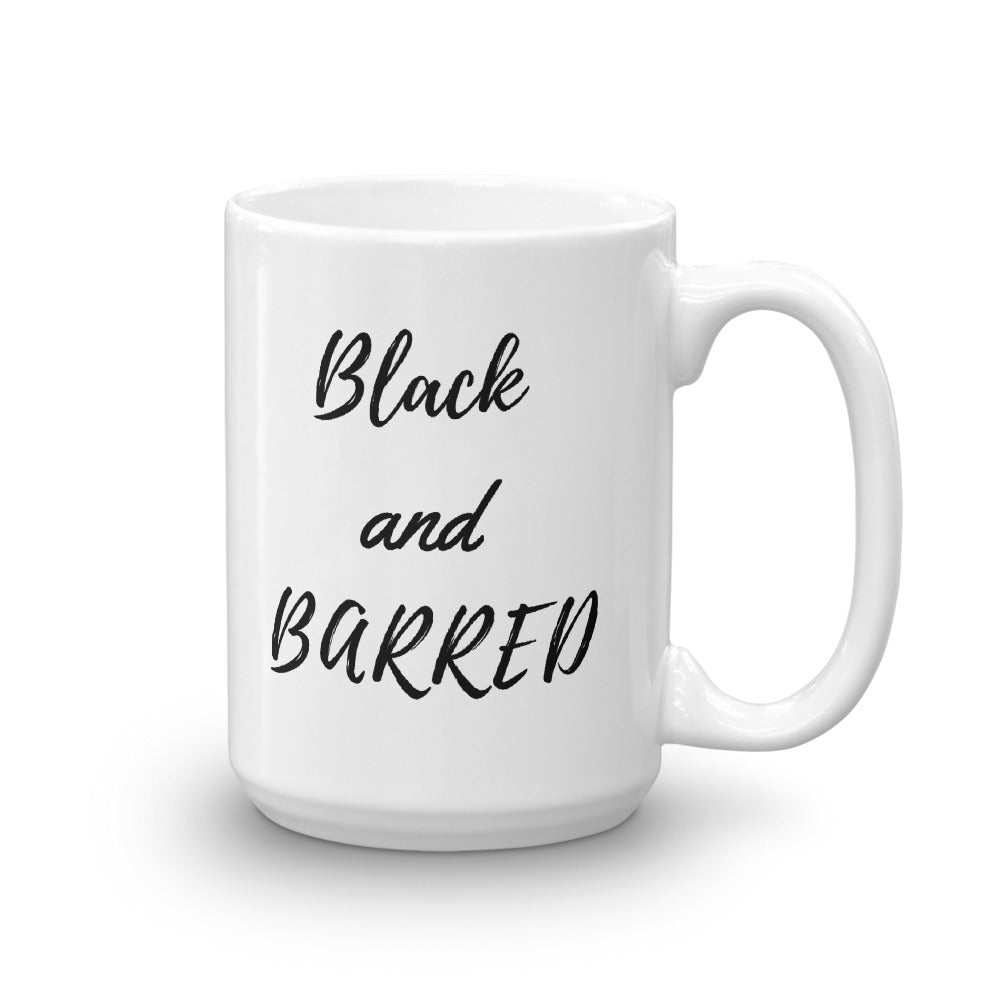 Lawyer Gift Mug - Black and Barred - Ceramic Coffee Mug - The Legal Boutique