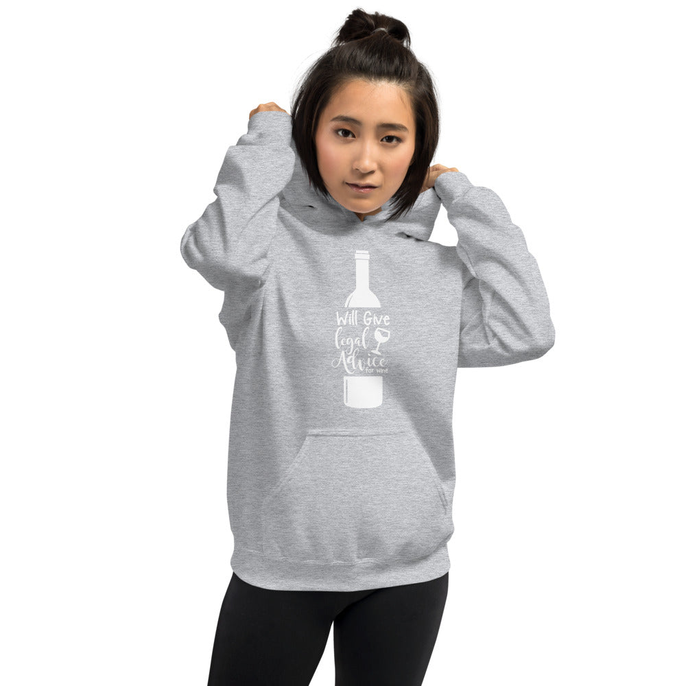 Attorney Gift Sweater - Legal Advice for Wine White - Unisex Hoodie Sweatshirt - The Legal Boutique